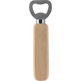 Flaschenöffner aus Edelstahl mit Eichengriff