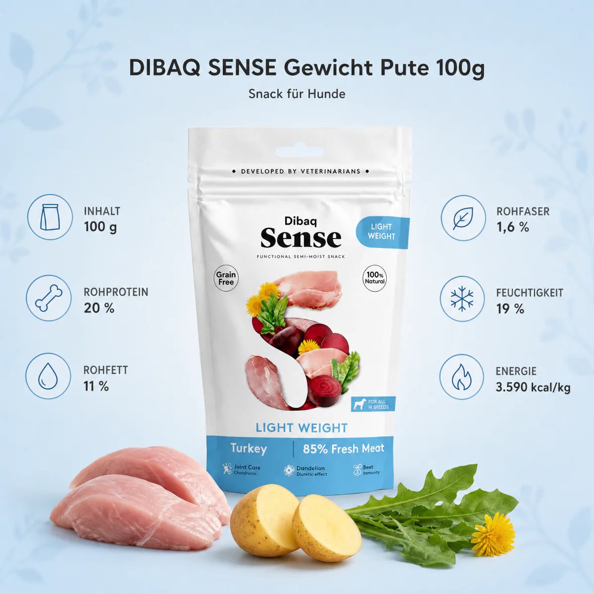 DIBAQ SENSE Gewicht Pute 100g