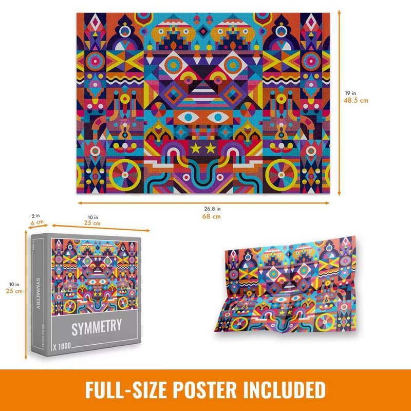 Symmetri Jigsaw Puzzle (1000 brikker)