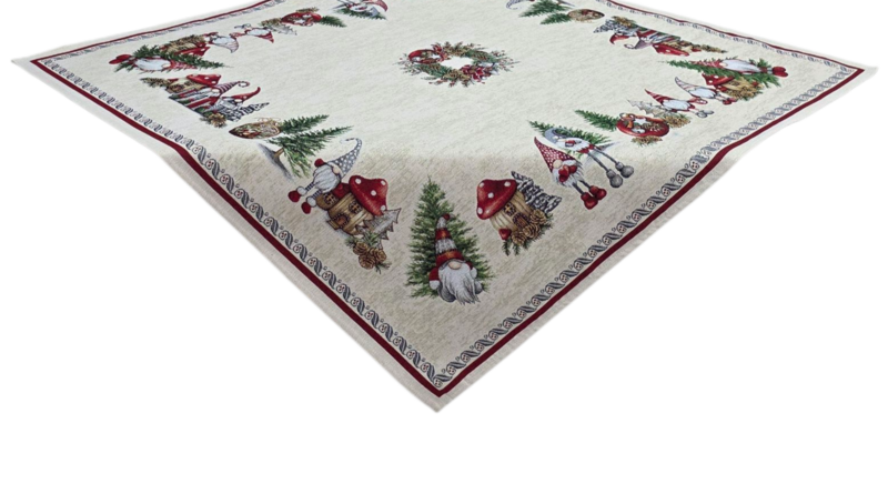 Ozdoba bożonarodzeniowa Lurex Santa Gnome w kolorze Gobelin