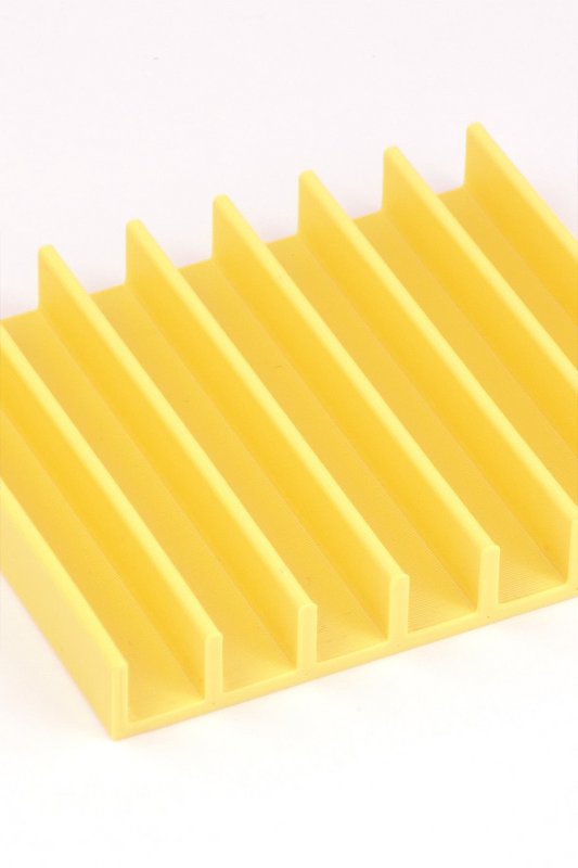 Soap dish made from recycled PET tropical yellow reef