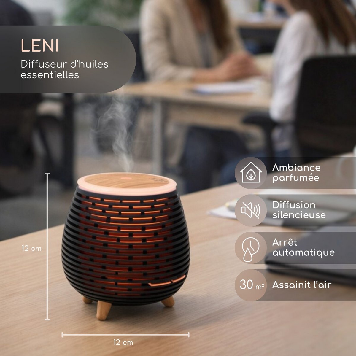 Ultrasonic USB - LENI - Multicolored LED Lighting - Modern and Discreet Lighting - Gift Idea Decoration
