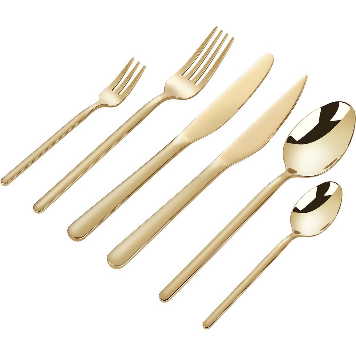 Besteckset Amor - 6 Personen / Gold 18,0 Edelstahl