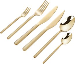 Besteckset Amor - 6 Personen / Gold 18,0 Edelstahl