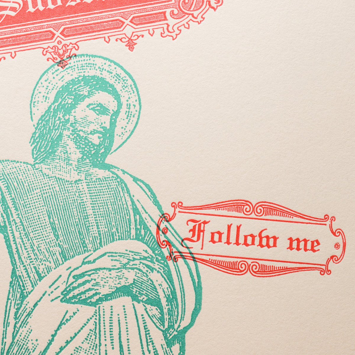 Plakat typograficzny A4 Influencer (Jezus)