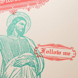 A4 Letterpress Poster The Influencer (Jesus)