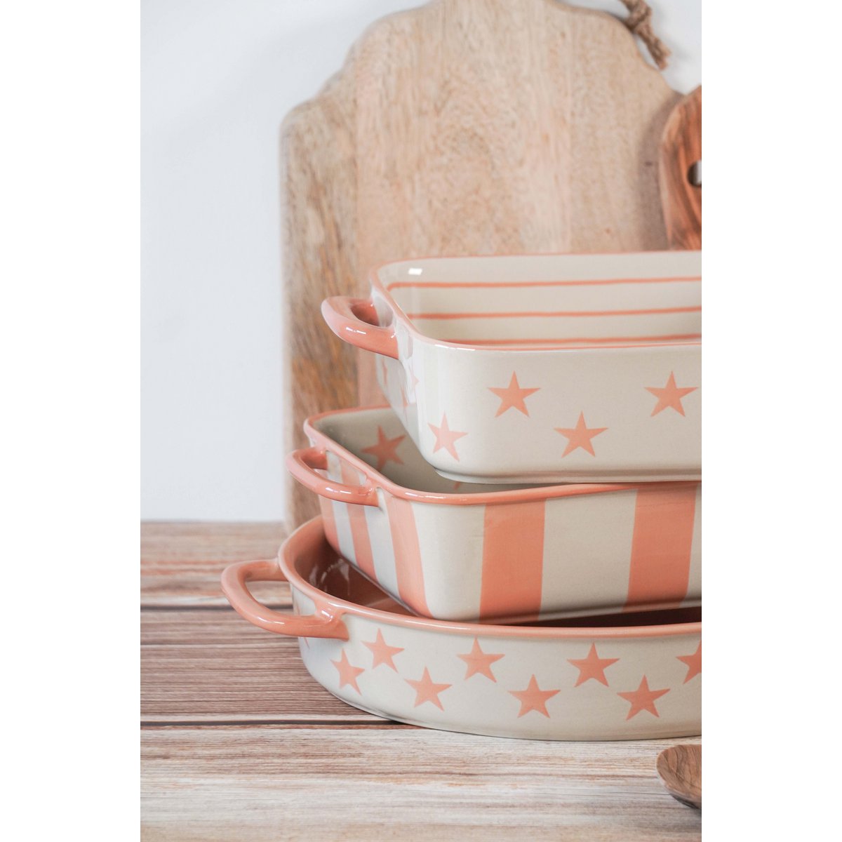 Pink Small Dish Stars 30,1x18,4x6,3 cm Rose Isabelle