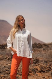 Calça Sarja Cintura Subida