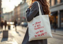Torba na ramię/torba uliczna Banksy'ego Graffiti - nie mam łóżka...