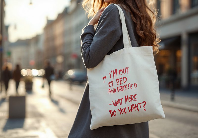Torba na ramię/torba uliczna Banksy'ego Graffiti - nie mam łóżka...