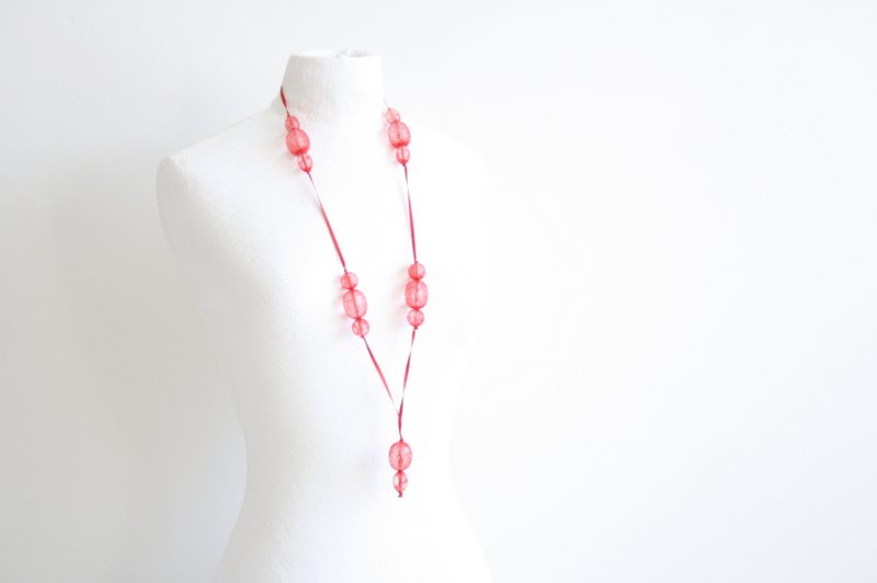 Halsketting Medium - rood