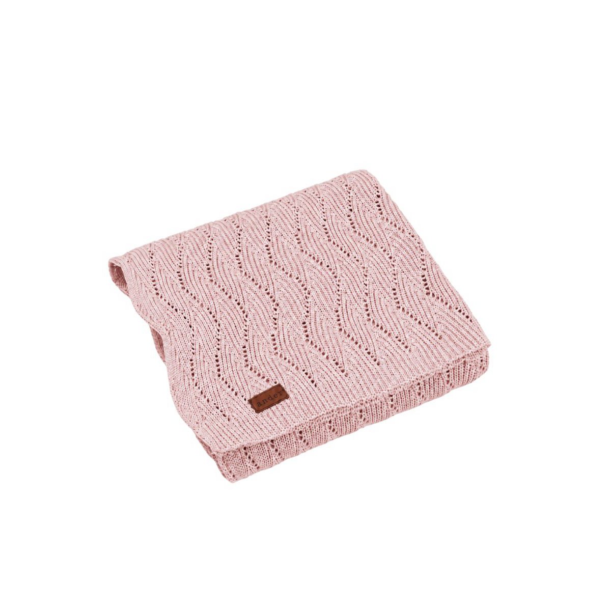 AUSILIA Babydecke – 100 % Baumwolle – PUDERROSA
