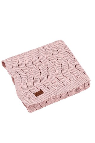 AUSILIA Babydecke – 100 % Baumwolle – PUDERROSA