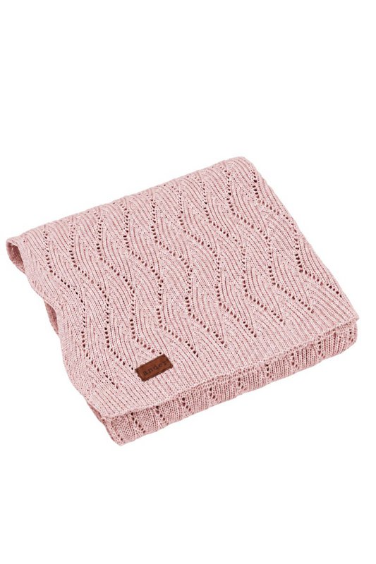 AUSILIA Babydecke – 100 % Baumwolle – PUDERROSA