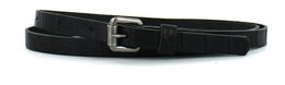 Ceinture en cuir 1,5 cm | imprimé croco