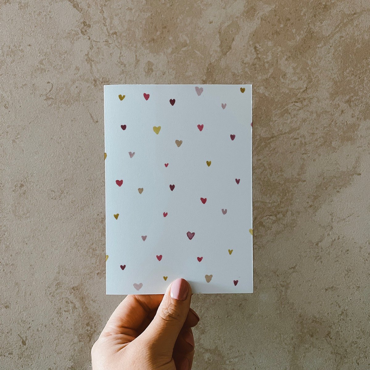 Ansichtkaart »Harten«, DIN A6, gerecycled papier