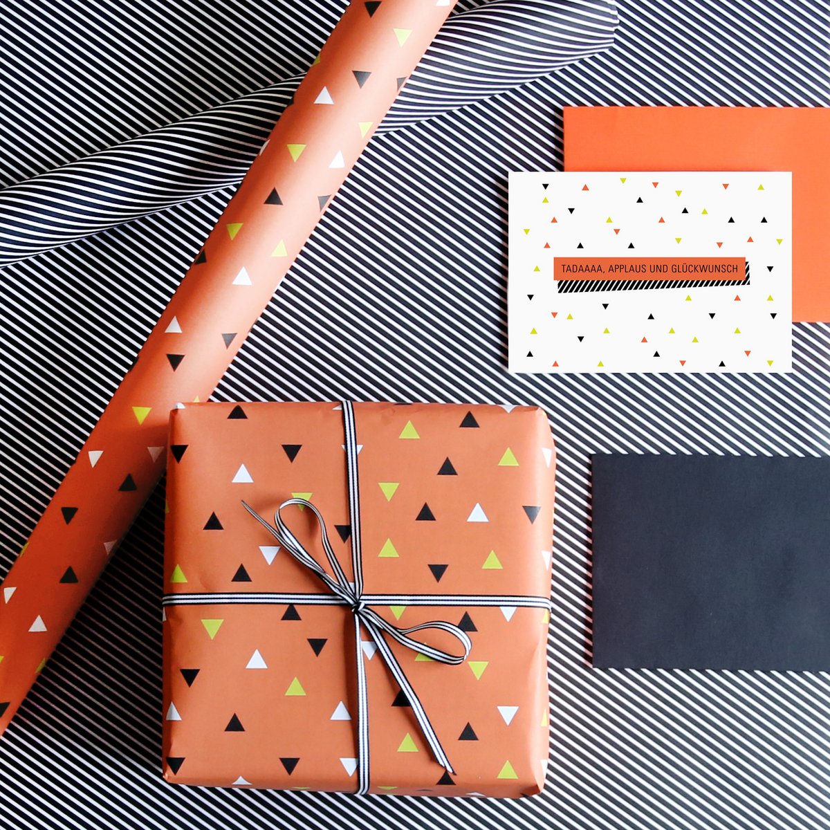 Geschenkpapier Dreiecke Quinn