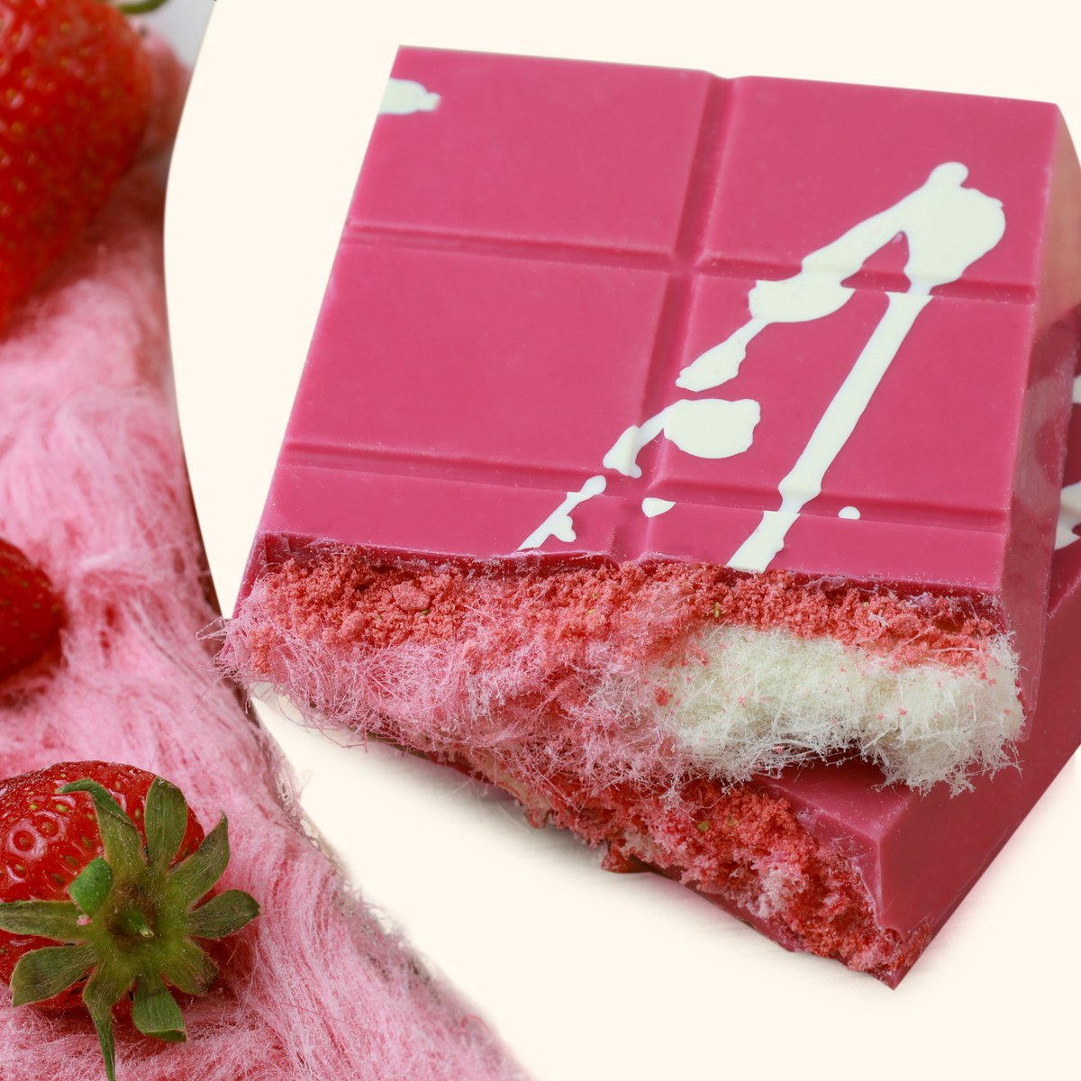 Algodón de Azúcar de Fresa y Chocolate Dubai - 140 g