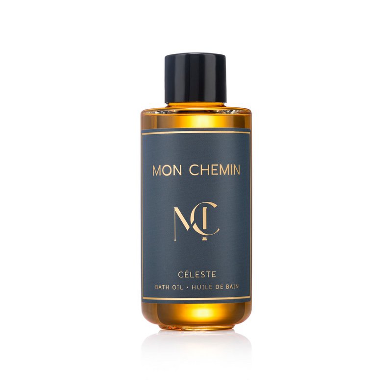 Mon Chemin® Luxus-Badeöl | Celeste | Frisch und würzig | Argan, Kamelie und Baobab