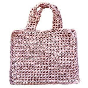 Luna-Leena bag kids - light pink - organic cotton - hand crocheted in Nepal