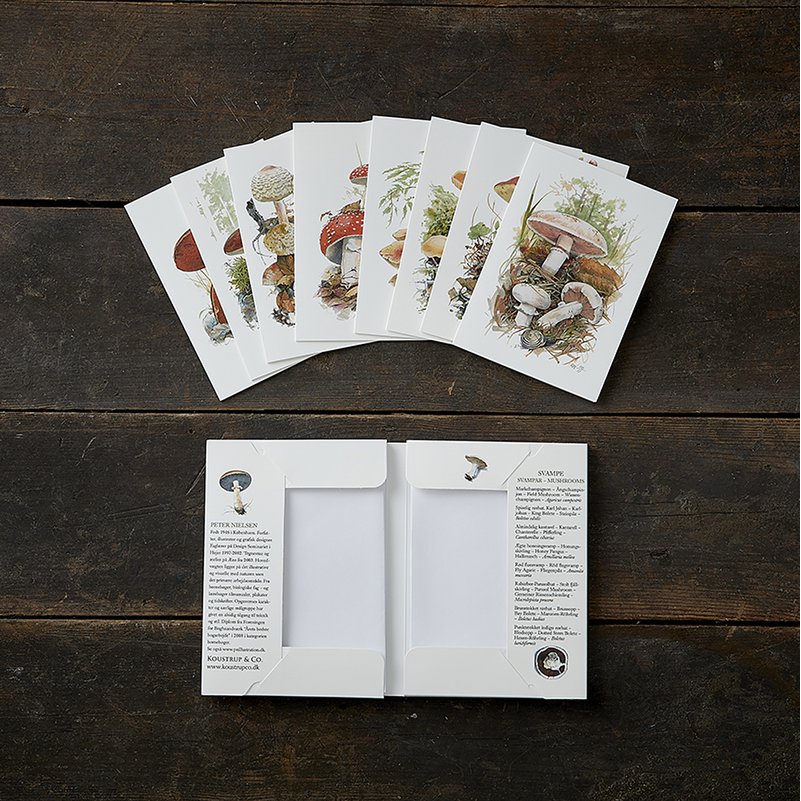 Cardfolder Mushrooms 8. cards w/envelopes