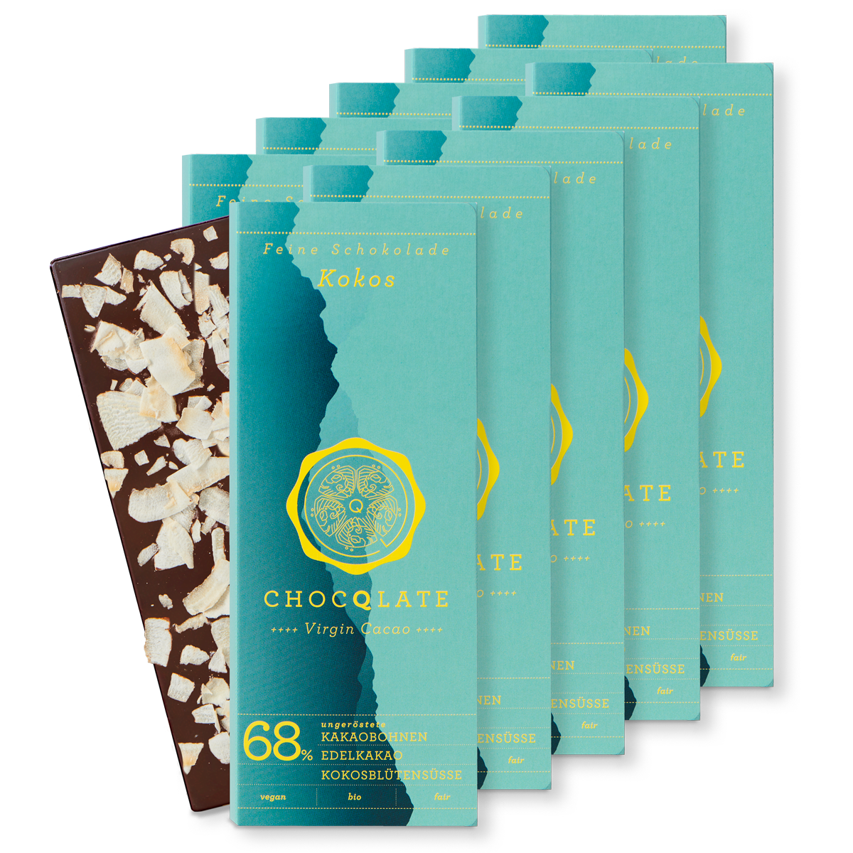 CHOCQLATE organic chocolate COCONUT