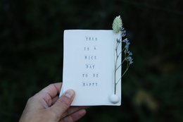 Ceramic card “Be happy”
