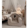 Corduroy baby chair with letter