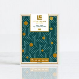 Gin & Tonic Barretta di Cioccolato Fondente 71% (Vegan Friendly)