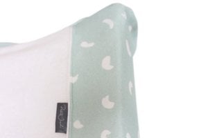 Changing pad cover - Green bean/White teddy