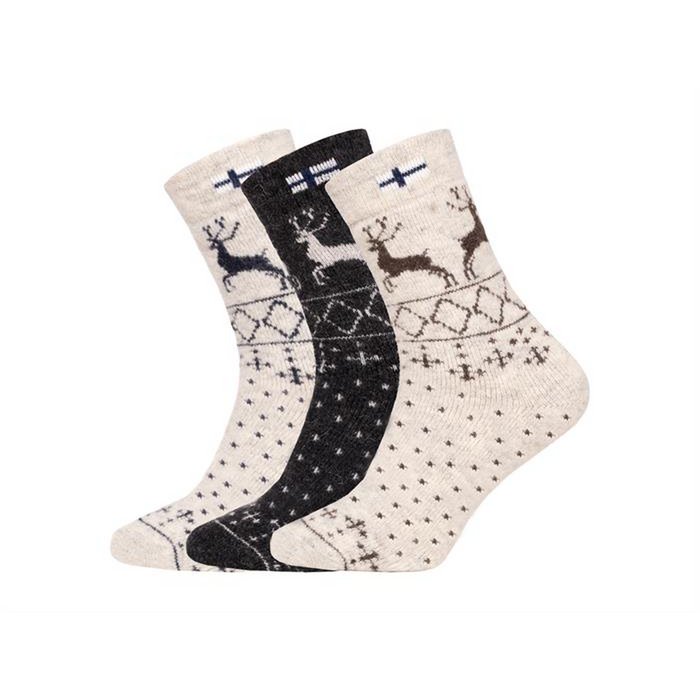 Scandinavian wool socks with 80% wool - warm, soft and cozy