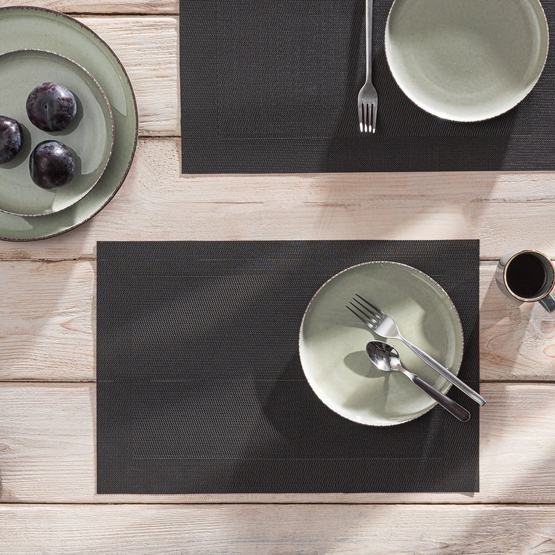 Placemat 30x45cm Wrap  752 Carbon Black