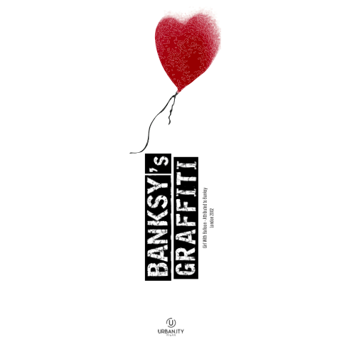 Banksy bogmærke "Soft-Touch - Pige med ballon