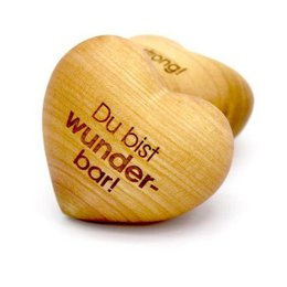 Grazie cuore di legno Sei meraviglioso!
