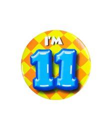 Fødselsdagsmærke - jeg er 11