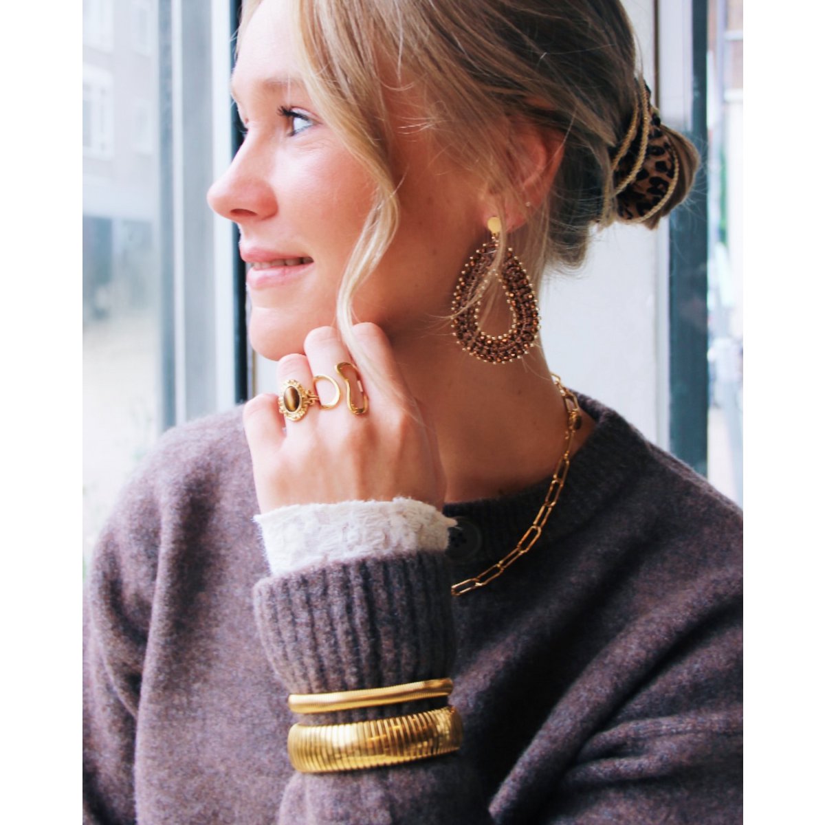 Retro bangle 'lille'