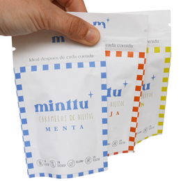 Minttu 100% Xylitol Sweets: Tester Box - 12 Packets : Impulse Checkout Product for Retail