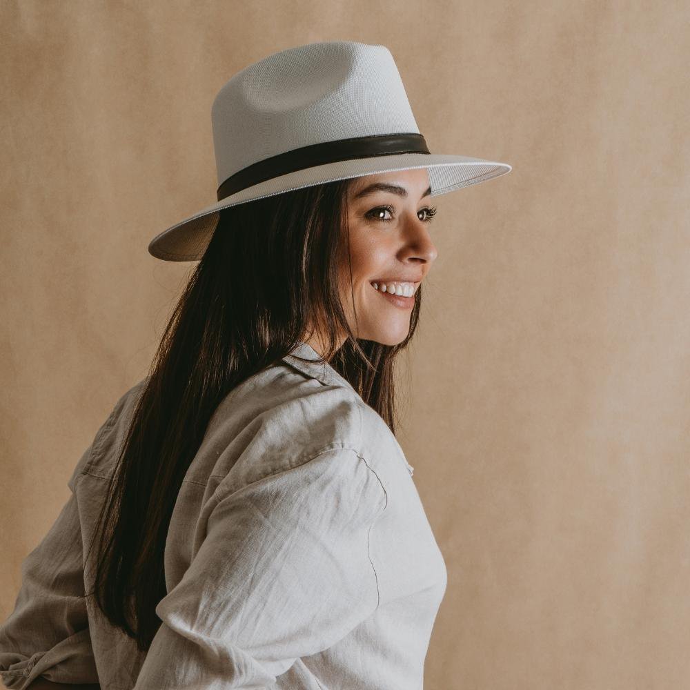 Merida · White panama style hat
