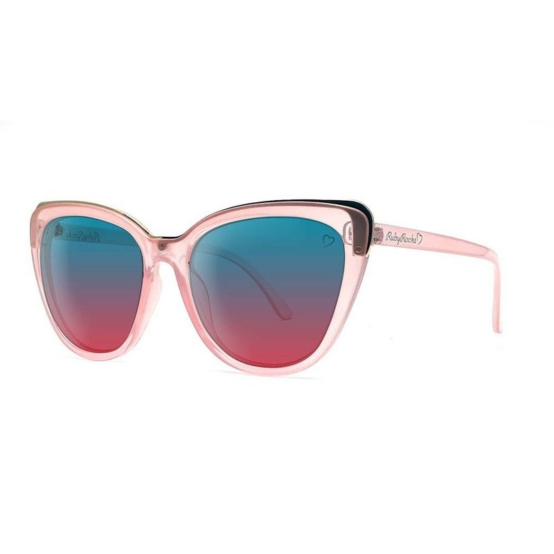 Ruby Rocks – „Roseanne“ – Cateye-Sonnenbrille in Kristallrosa