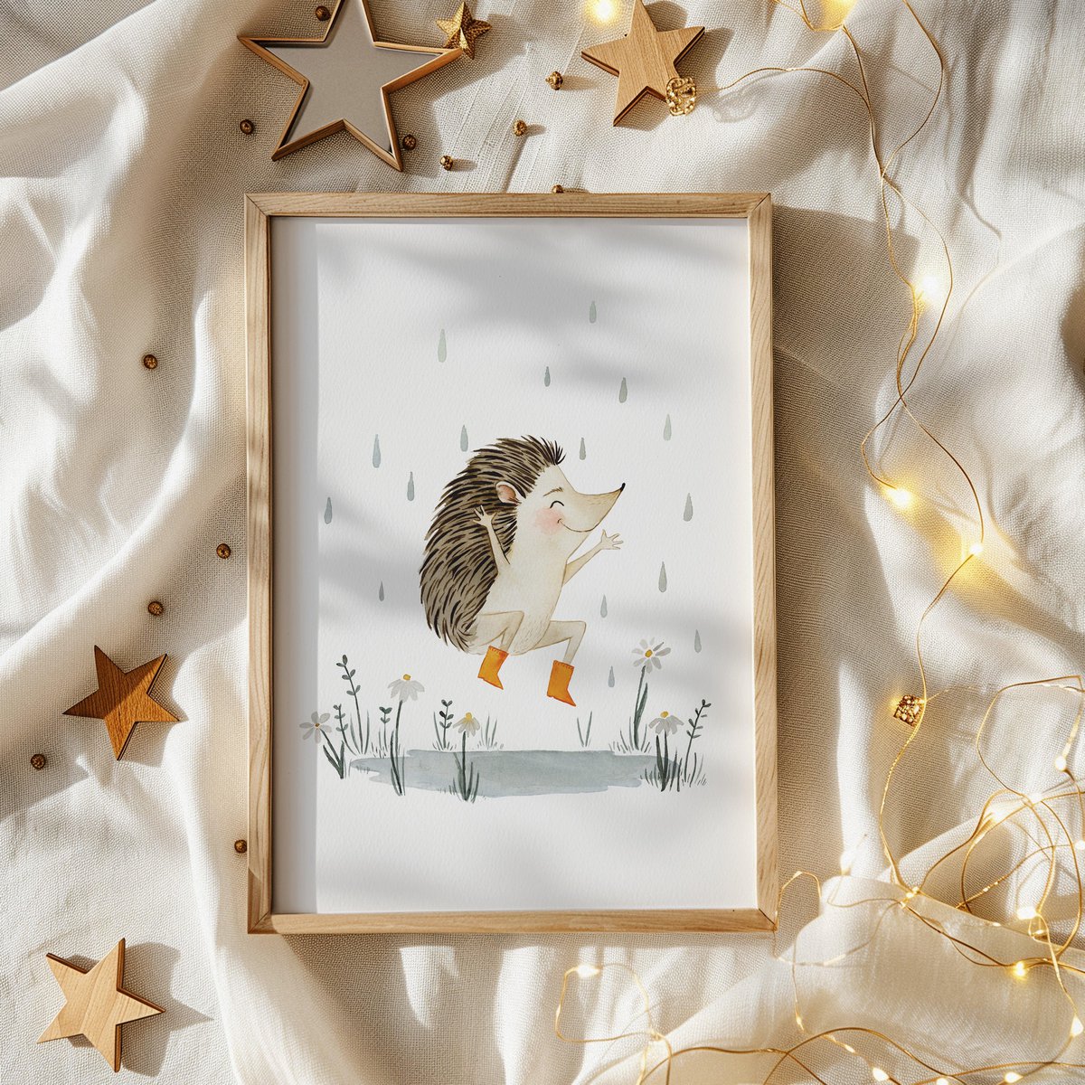 Art Print - Hedgehog | Dancing in the rain