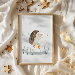 Art Print - Hedgehog | Dancing in the rain