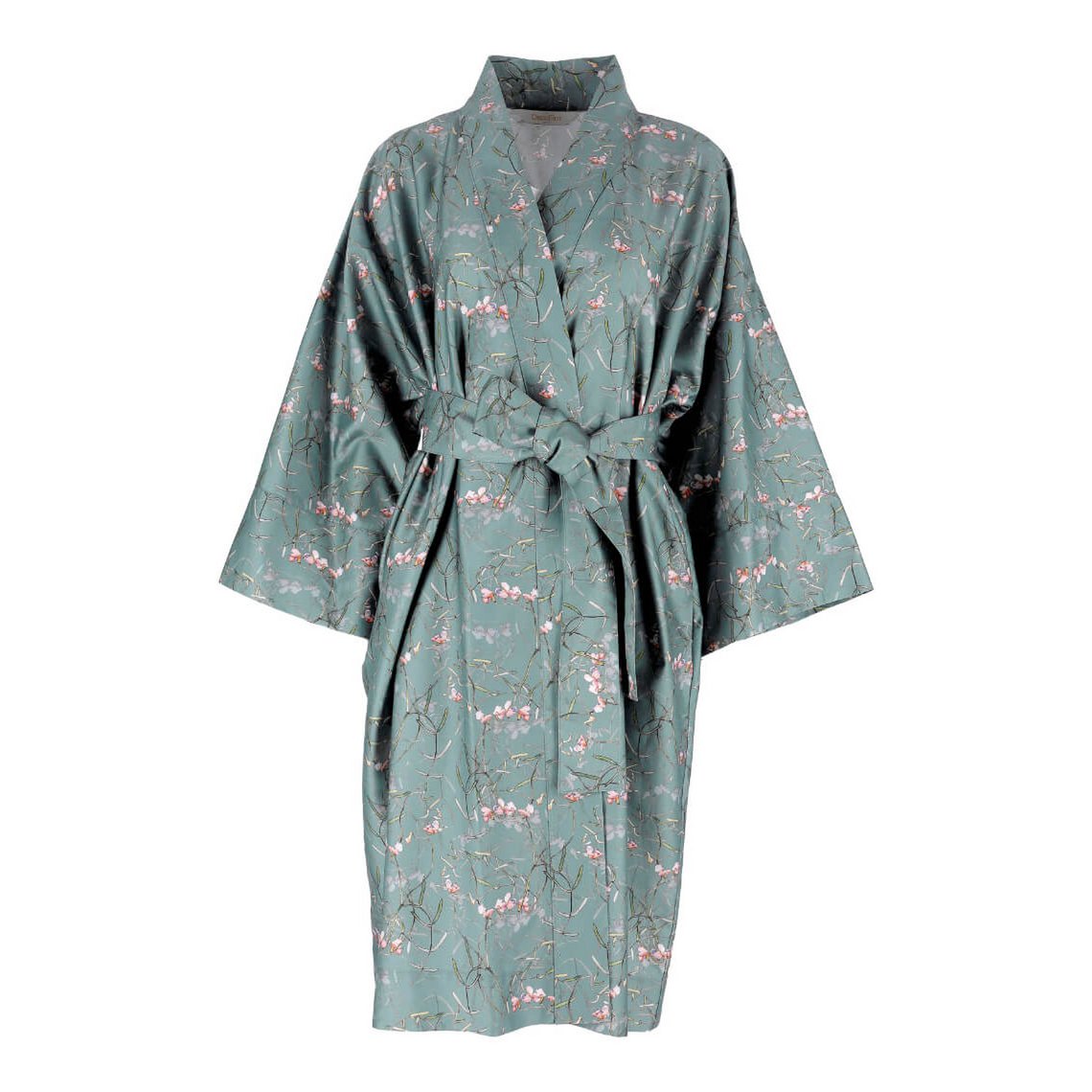 Satin kimono badekåbe med taske Dreamy Ocean