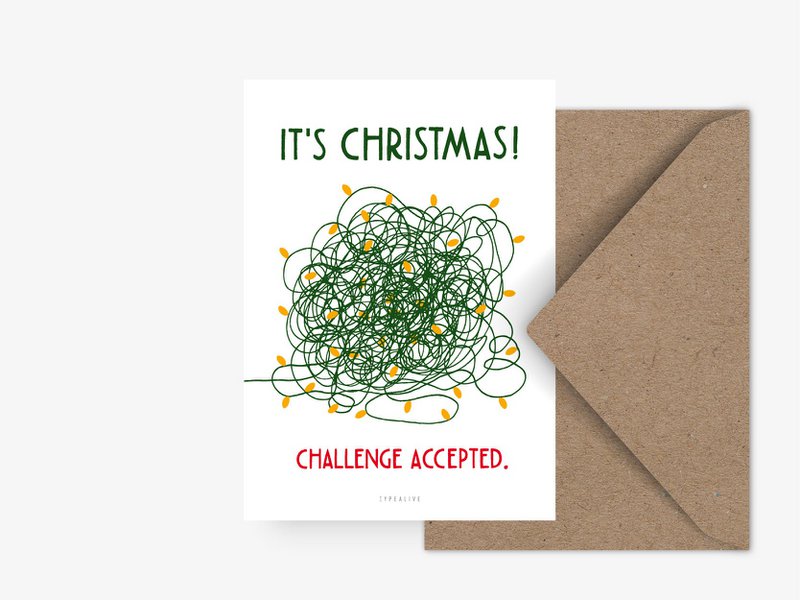 Postkarte / Christmas Challenge