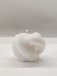 Set of 2 knotted candles | rapeseed wax