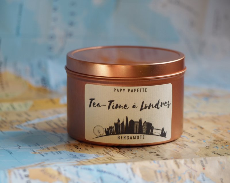 VEGETABLE CANDLE - TEA-TIME A LONDRES - PERFUME BERGAMOT