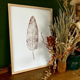 Poster monoprint blad II  NETTEG
