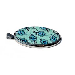 Peacock Feathers: Magnetisk designertelefon & nøgleholder, til pung, bil, hjem