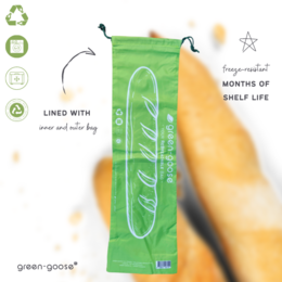 Green-Goose Borsa per baguette riutilizzabile in rPet - 70x21 cm