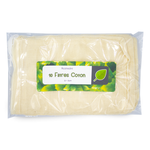 10 filtres coton - 10x15cm