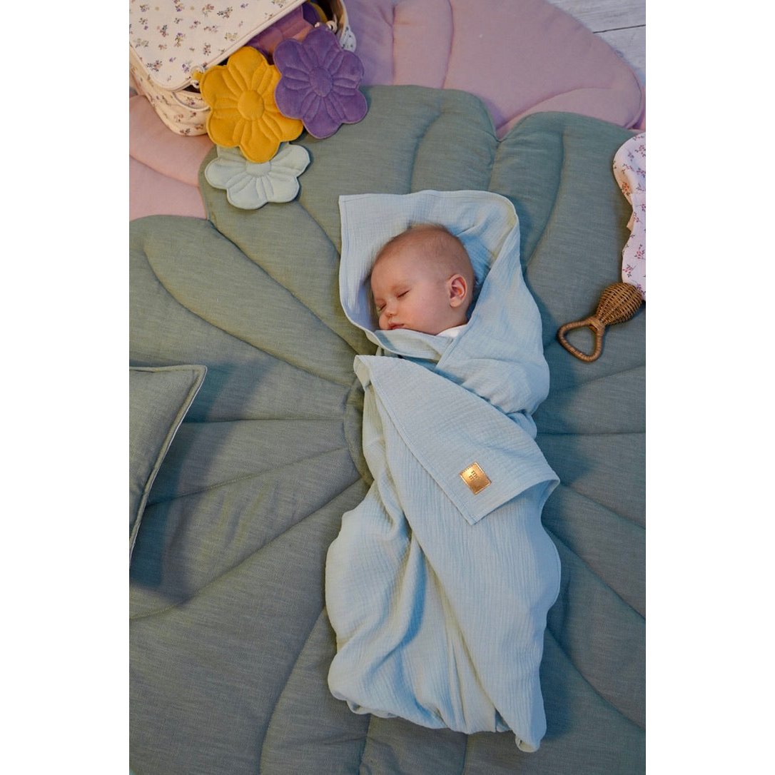 Musselin Baby Wickeldecke "Mint"